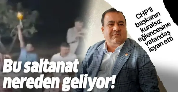 CHP’li Karkamış İlçe Başkanı Mehmet Polat’ın ’kuralsız’ eğlencesine vatandaşlardan tepki: Bu saltanat nereden geliyor