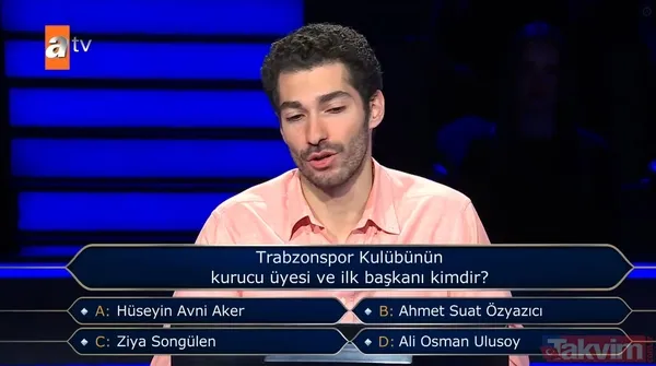 Milyoner'de geceye damga vuran 300 bin TL'lik Trabzonspor sorusu - 9