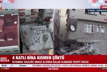 İstanbul'da 4 katlı bina çöktü! Bahçelievler Belediye Başkanı Hakan Bahadır A Haber'de son durumu aktardı