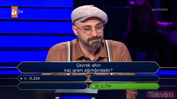 Milyoner’de altın sorusu gündem oldu: Çeyrek altın gerçekte kaç gram? - 3