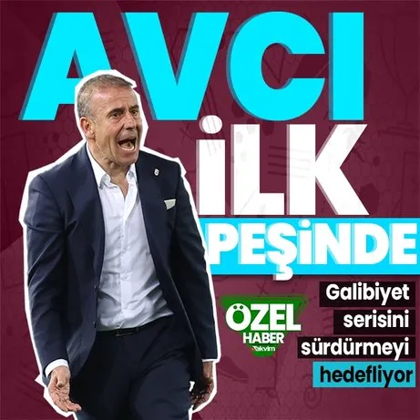 Trabzonspor Teknik Direktörü Abdullah Avcı galibiyet serisini sürdürmeyi hedefliyor