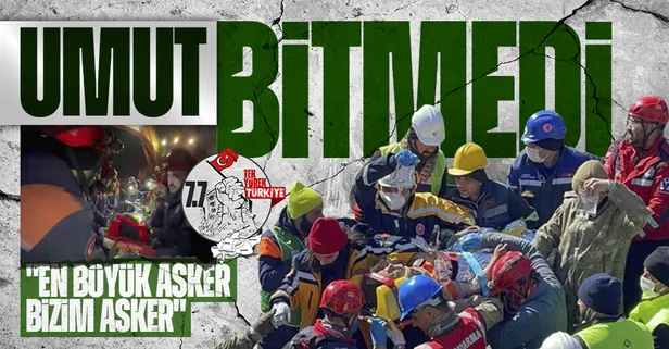 Asrın felaketinde umut bitmedi: Zamana karşı yaşam mücadelesini kazandılar!