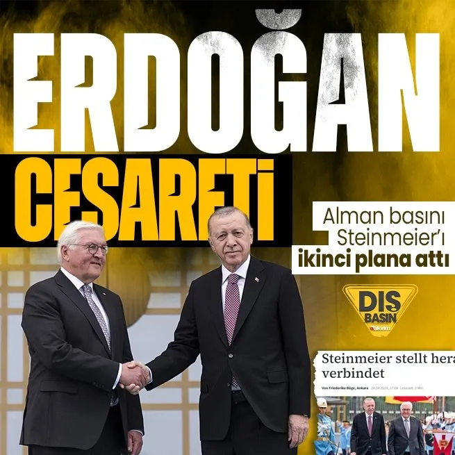 Başkan Erdoğan-Steinmeier görüşmesi dünya basınında! Alman gazete ‘Türk Başkan daha cesur konuştu’ dedi