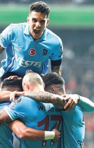 Trabzonspor 4 büyük takım arasında, derbilerde en çok puan toplayan ekip oldu