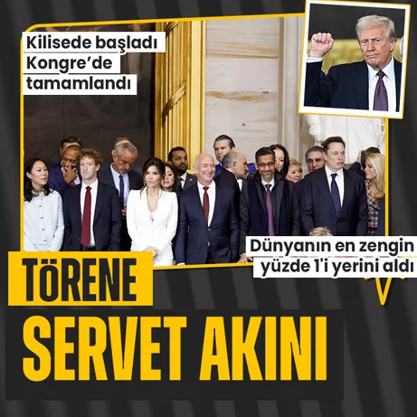 Trump’ın ikinci dönemi başladı: Törene milyarderler akın etti