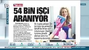 İŞKUR’da 54 bin işçi aranıyor