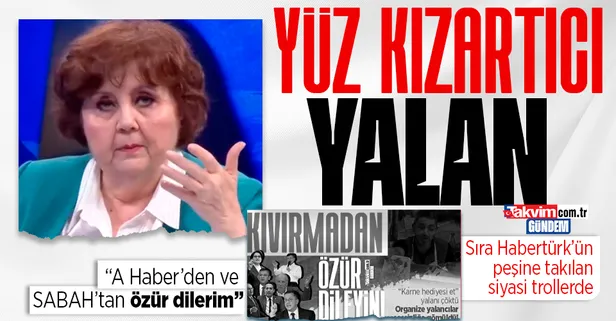 Ayşenur Arslan Habertürk'ün 'karne hediyesi et' yalanı patlayınca çark etti: A Haber'den ve Sabah'tan özür diliyorum