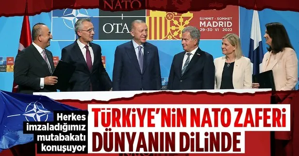 Türkiye’nin NATO zaferi dünyanın merceğinde: Bakan Çavuşoğlu mevkidaşlarına anlattı