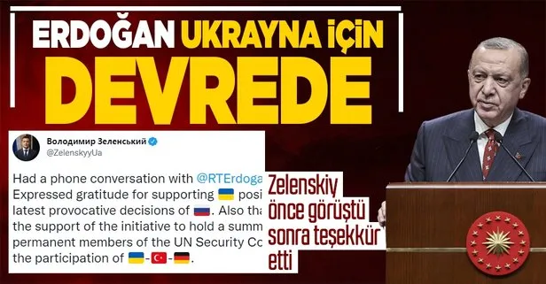 Son dakika: Başkan Erdoğan Ukrayna lideri Zelenskiy ile görüştü! Gündemde Rusya’nın ayrılıkçı yönetimleri tanıma kararı var