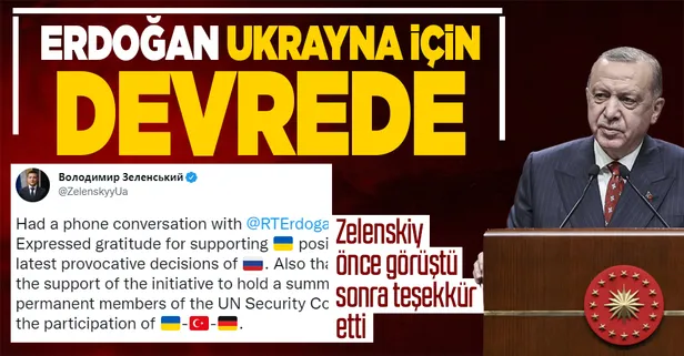 Son dakika: Başkan Erdoğan Ukrayna lideri Zelenskiy ile görüştü! Gündemde Rusya'nın ayrılıkçı yönetimleri tanıma kararı var
