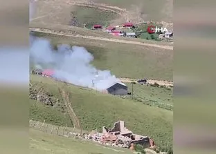 Giresun’da yayla evinde yangın!