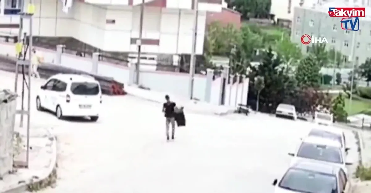 Önce tepsiyi, sonra sobayı böyle çaldı