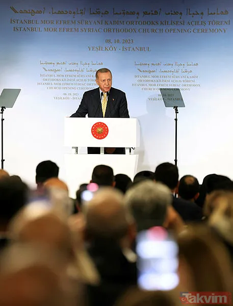 Başkan Erdoğan'dan Kanuni Sultan Süleyman vurgusu! Mor Efrem Süryani Kadim Ortadoks Kilisesi'ni Kanuni'nin sözü ile açtı - 12