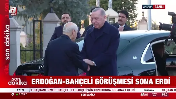 Erdoğan Bahçeli görüşmesi sona erdi!