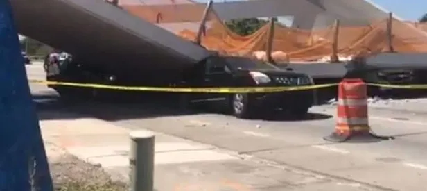 Florida’da üst geçit çöktü: Ölü ve yaralılar var