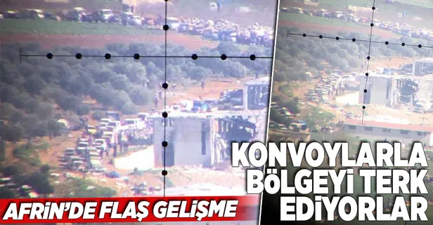 Afrin'de siviller evlerini terk ediyorlar