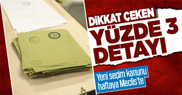 Seçim kanunu Meclis'e geliyor! 15 maddeden oluşacak! Dikkat çeken yüzde 3 detayı