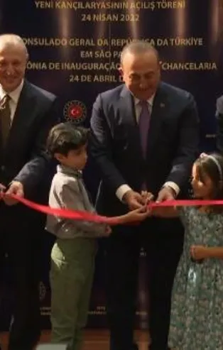 Sao Paulo Başkonsolosluğu yeni binasının açılış töreninde sürpriz konuk! Çavuşoğlu: Şimdi tam tersine döndü