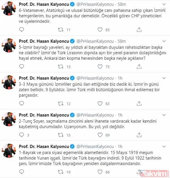 Tunç Soyer'in 'İzmir bayrağı ayrı olsun' şeklindeki "elayet" çıkışına tepkiler çığ gibi: "Bölücülerle aynı muameleyi hak edersin" - 7