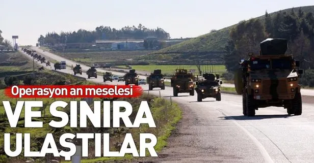 Operasyon an meselesi! İlk askeri birlikler Suriye sınırına ulaştılar