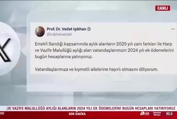 Emeklilerin fark ödemeleri bugün hesaplarına yatıyor