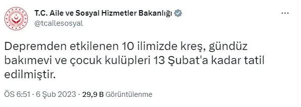 depremden-etkilenen-10-ilde-aile-ve-sosyal-hizmetler-bakanligina-bagli-kresler-ve-gunduz-bakimevleri-tatil-edi-1675702954025.jpg Depremden etkilenen 10 ilde Aile ve Sosyal Hizmetler Bakanlığına bağlı kreşler ve gündüz bakımevleri tatil edildi!-2