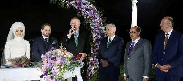 Cumhurbaşkanı Erdoğan nikah şahidi oldu