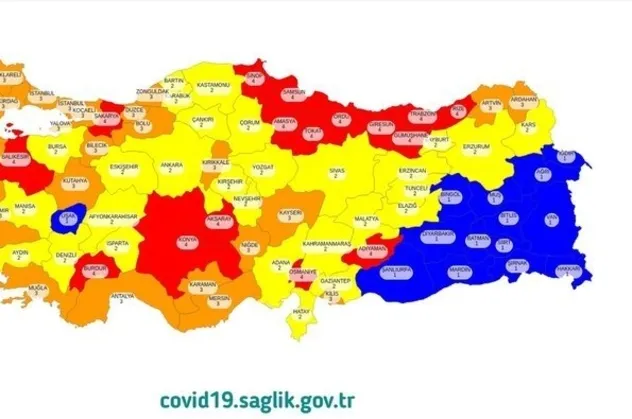 Korona risk haritası: Düşük, orta, yüksek ve çok yüksek riskli iller hangileri? İstanbul, Ankara, İzmir, Antalya hangi risk grubunda?