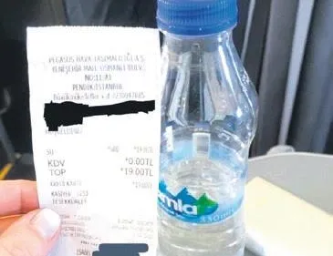 Pegasus uçtu! Bir şişe su 19 lira