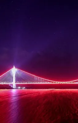 Yavuz Sultan Selim Köprüsü ışıl ışıl