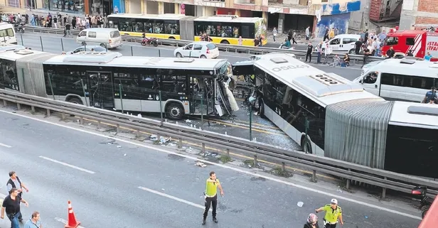 Avcılar'da 2 metrobüsün kafa kafa çarpışması sonucu 99 kişi yaralandı! Kaza ve arıza sayısı 158 bin 686’ya çıktı