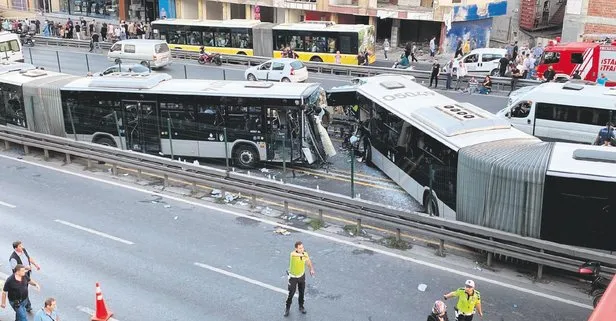 Avcılar’da 2 metrobüsün kafa kafa çarpışması sonucu 99 kişi yaralandı! Kaza ve arıza sayısı 158 bin 686’ya çıktı