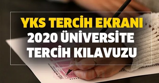 2020 Universite Tercih Kilavuzu Ve Yok Atlas Tercih Robotu Ais Osym Yks Tercih Yapma Ekrani Takvim