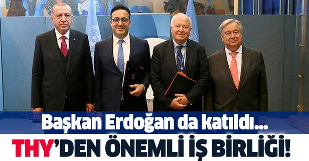 Başkan Erdoğan THY ile Medeniyetler İttifakı arasındaki iş birliği protokolünün imza törenine katıldı