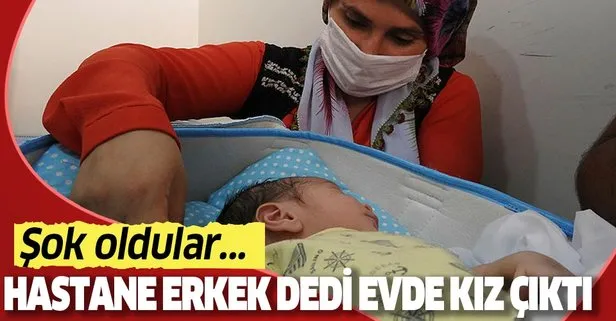 Gaziantep’te hastanenin ‘erkek’ dediği bebek evde ‘kız’ çıktı