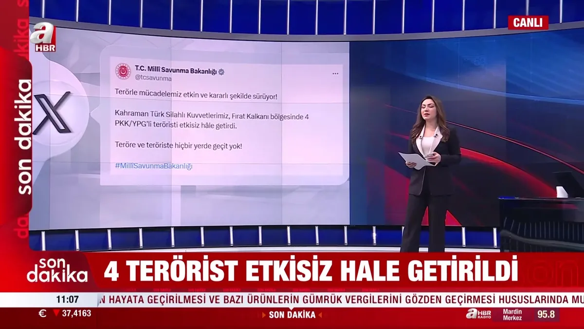 4 PKK'lı etkisiz hale getirildi!