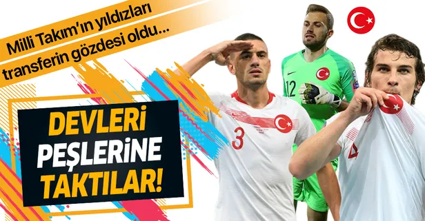 Merih Demiral, Çağlar Söyüncü, Zeki, Kaan Ayhan ve Mert Günok devleri peşlerine taktı