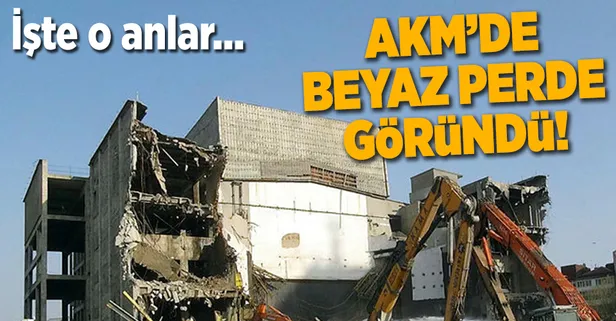 AKM’nin yıkım çalışmaları devam ediyor