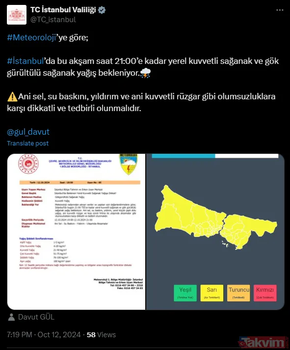 Meteoroloji ve Valilik'ten İstanbul için sağanak uyarısı! Ani sel ve su baskınlarına dikkat | İşte bölge bölge hava durumu... - 4