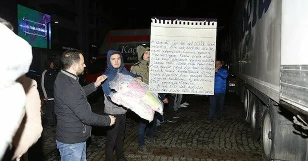 Elazığ’daki depremzedeleri duygulandıran mektup! Yardım paketinden çıktı