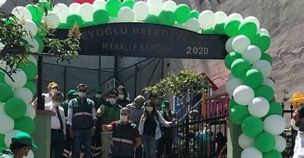 Beyoğlu’nda Piyalepaşa Mahalle Bahçesi hizmete açıldı