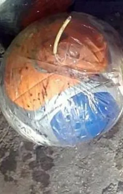 Voleybol topunun içine patlayıcı döşemişler!