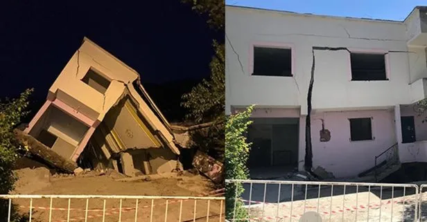 Ordu’nun Aybastı ilçesindeki heyelan bölgesinde çatlaklar oluşan evlerden 3’ü tamamen yıkıldı
