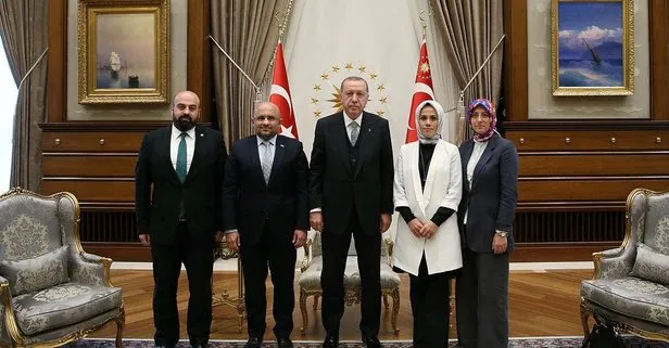 Başkan Erdoğan Yeşilay başkanı Öztürk’ü kabul etti