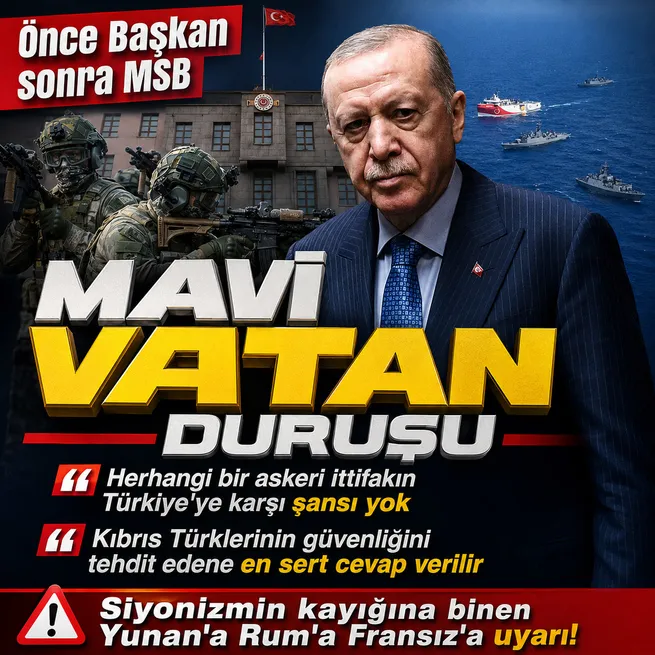 MSBden Yunana Ruma Doğu Akdeniz uyarısı: herhangi bir askeri ittifakın Türkiyeye karşı başarı şansı yok