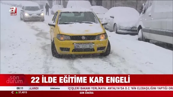 22 ilde eğitime kar engeli! İşte detaylar...