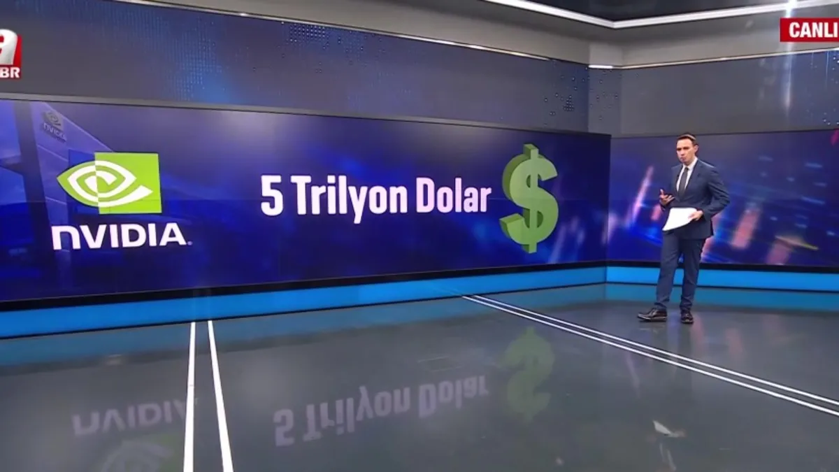 Nvidia 5 trilyon dolarlık değeriyle tarihe geçti