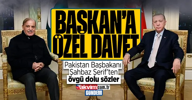 Pakistan Başbakanı Şahbaz Şerif, Başkan Erdoğan'ı Stratejik İşbirliği Konseyi toplantısına davet etti