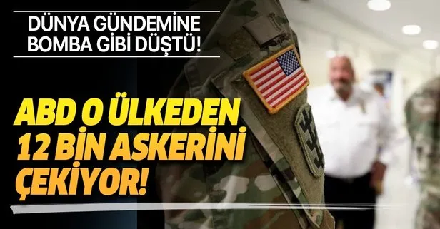 ABD o ülkeden 12 bin askerini çekiyor!