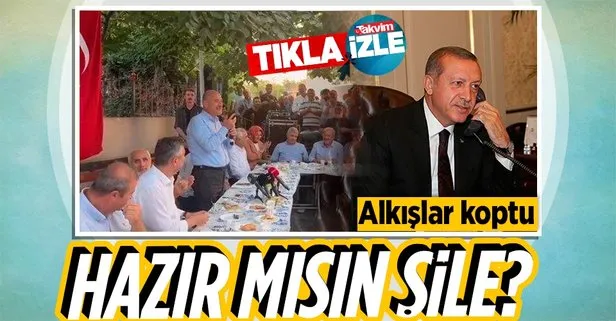 Başkan Recep Tayyip Erdoğan, Şileliler ile görüştü! ’Hazır mıyız’ dedi alkışlar koptu